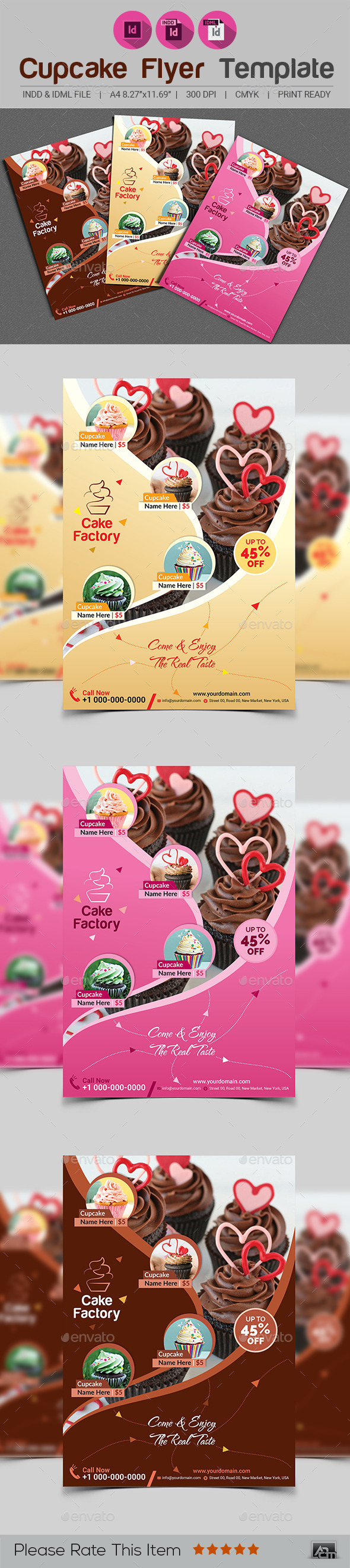  Cupcake  Flyer  Template V2 by aam360 GraphicRiver